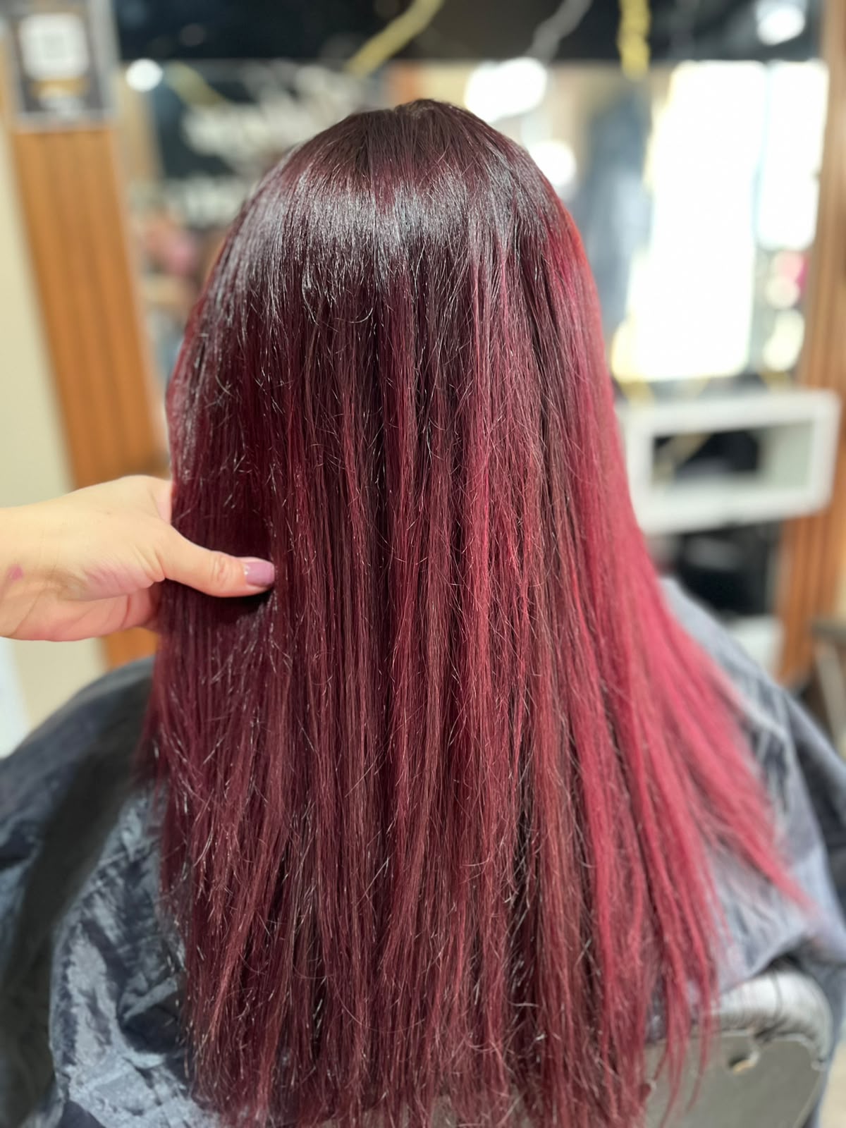 Coloración balayage cabello iluminado
